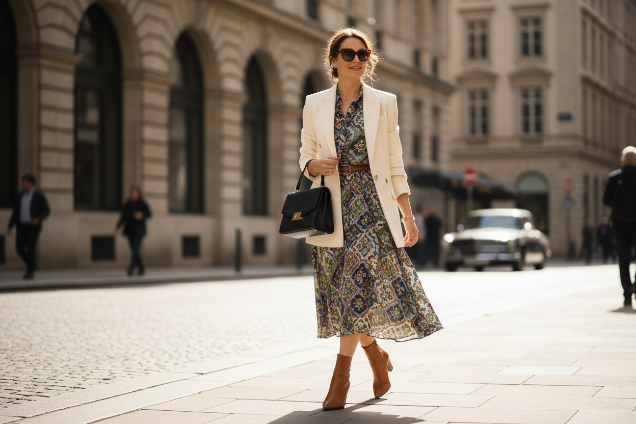 How to Dress Femininely Over 40?