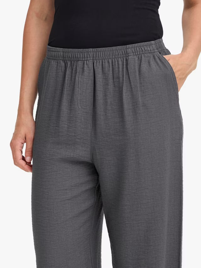 ICHI Fazima Tailored Trousers - Gray Pinstripe