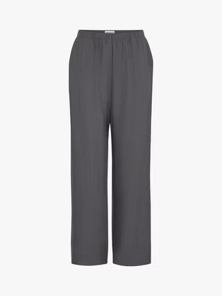 ICHI Fazima Tailored Trousers - Gray Pinstripe