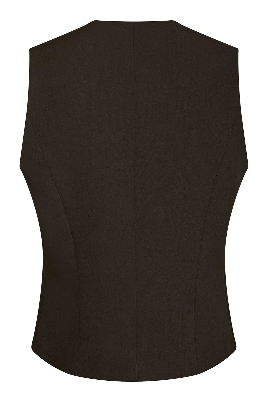 Neo Noir Vendetta Suit Waistcoat Dark Brown – V-Neck 5-Button Tailored | Women
