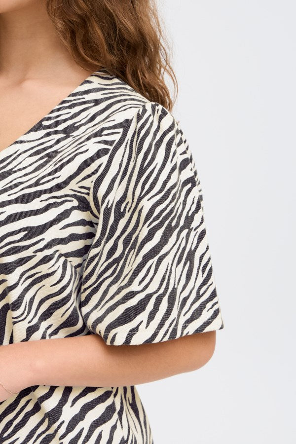 ICHI IXZEBRA Dress - Zebra Print