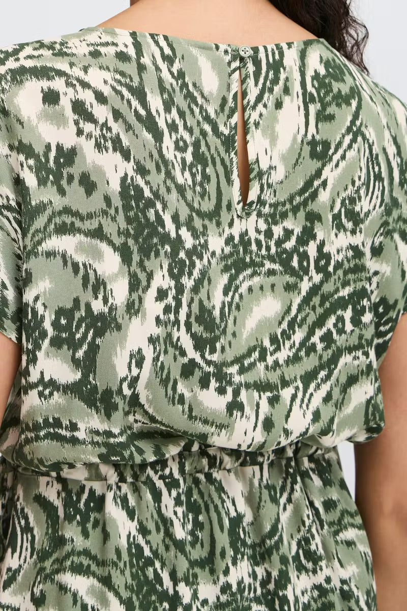 b.young BYMMJOELLA Dress - Green Paisley Print