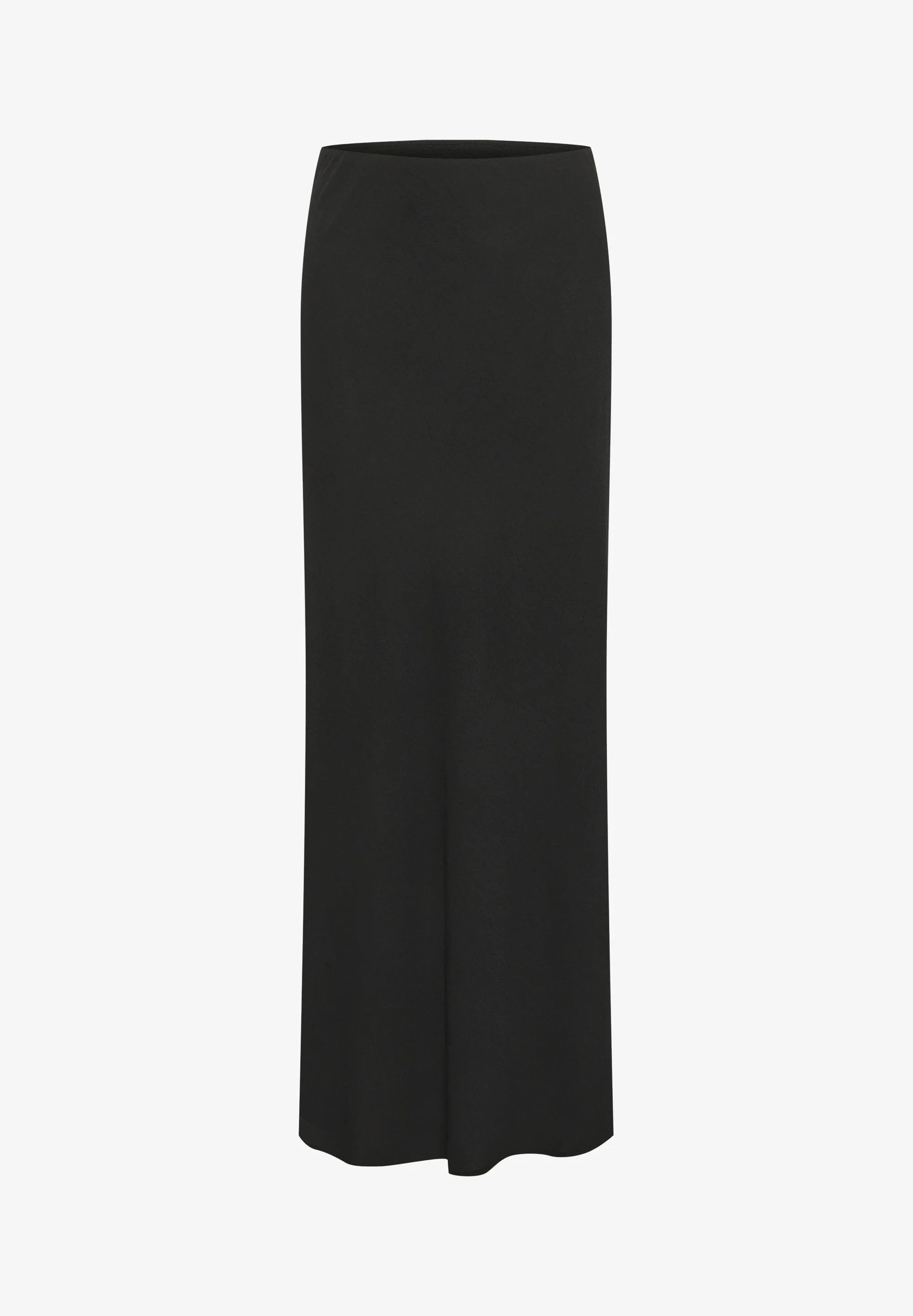 Kaffe Kasilja Black Maxi Skirt – Side Slit | Women's Designer Outlet