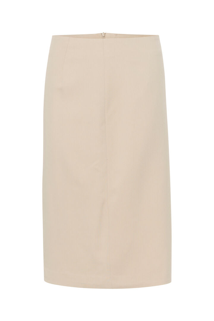Kaffe Kaelona Pencil Midi Skirt – Feather Grey | Women's Designer Outlet