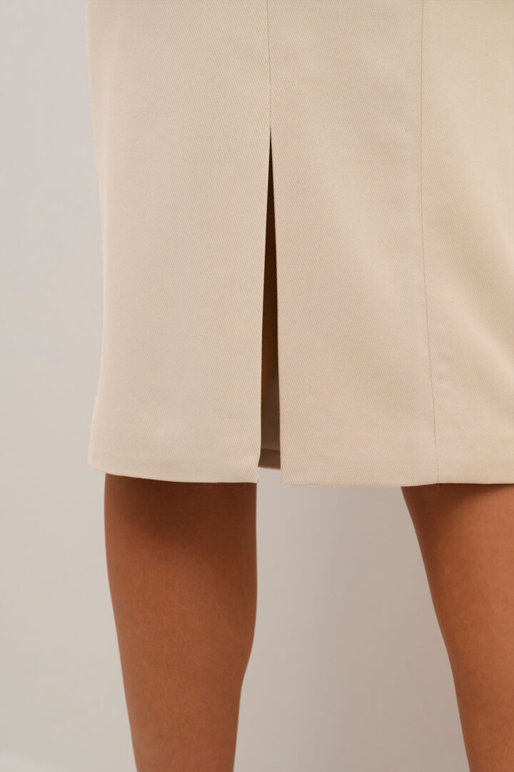 Kaffe Kaelona Pencil Midi Skirt – Feather Grey | Women's Designer Outlet