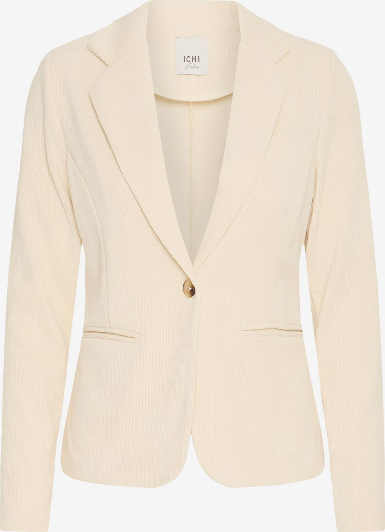 ICHI Blazer 'KATE CORDUROY' in Ivory