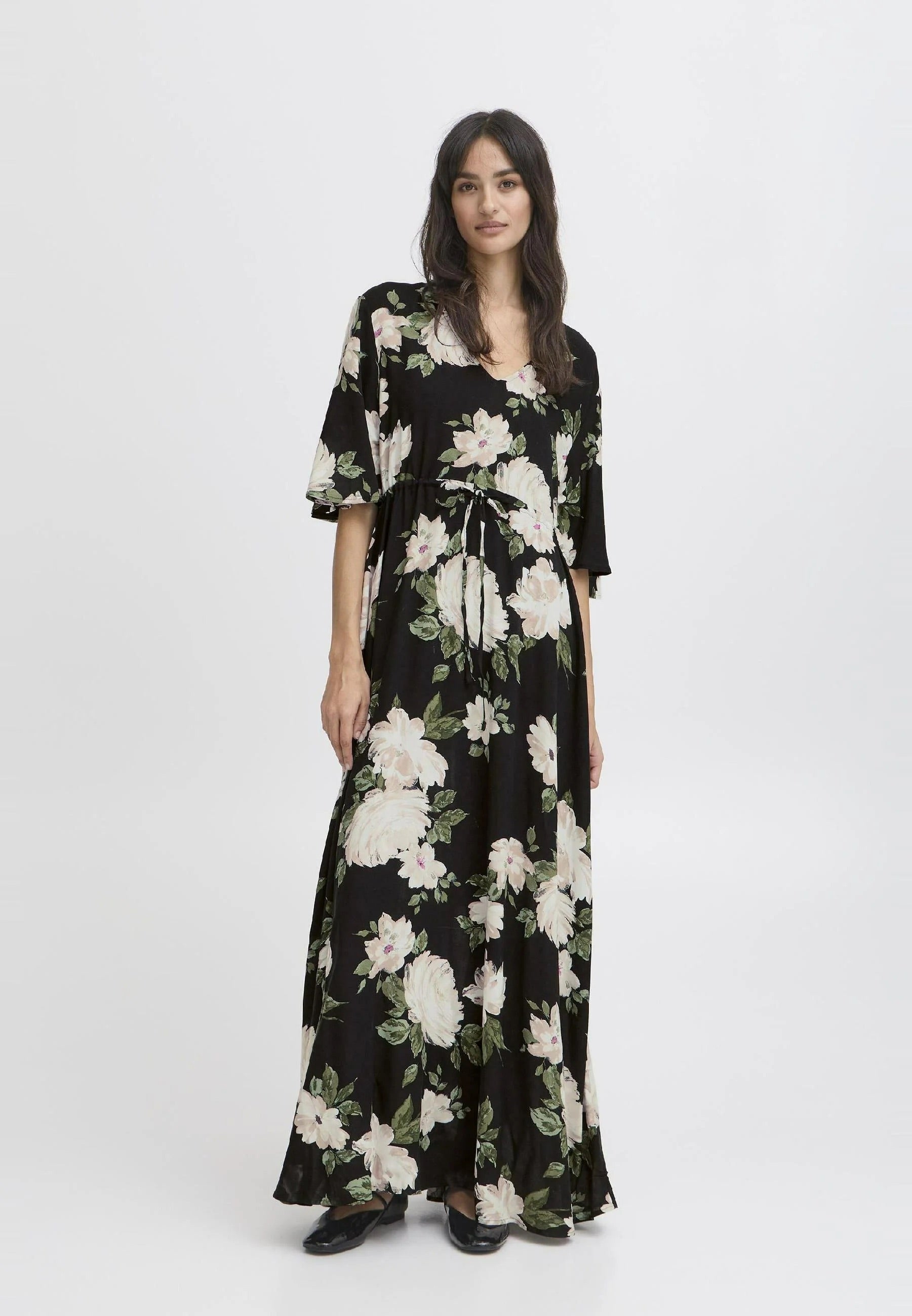 b.young BYMMJOELLA - Maxi dress - black roses
