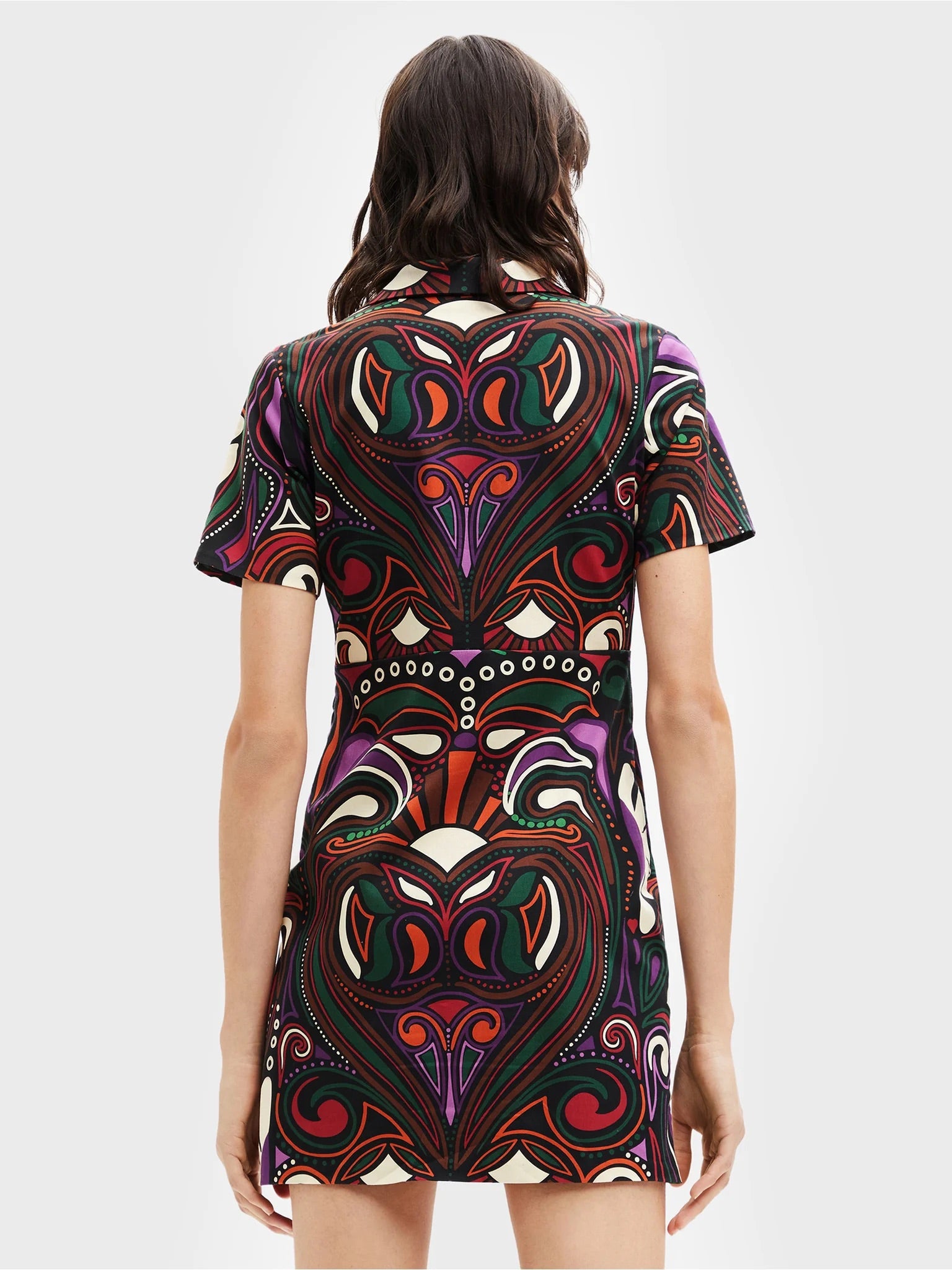 Desigual Celia Tribal Print Mini Dress – Multicolour