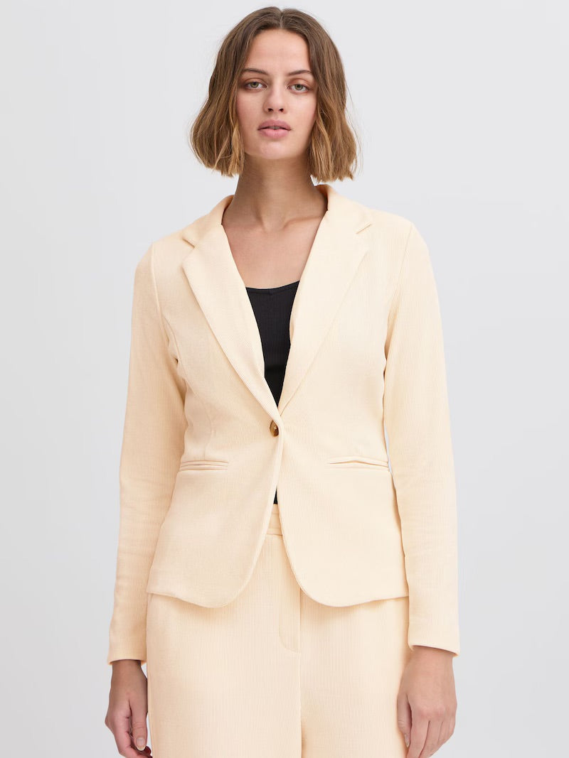 ICHI Blazer 'KATE CORDUROY' in Ivory