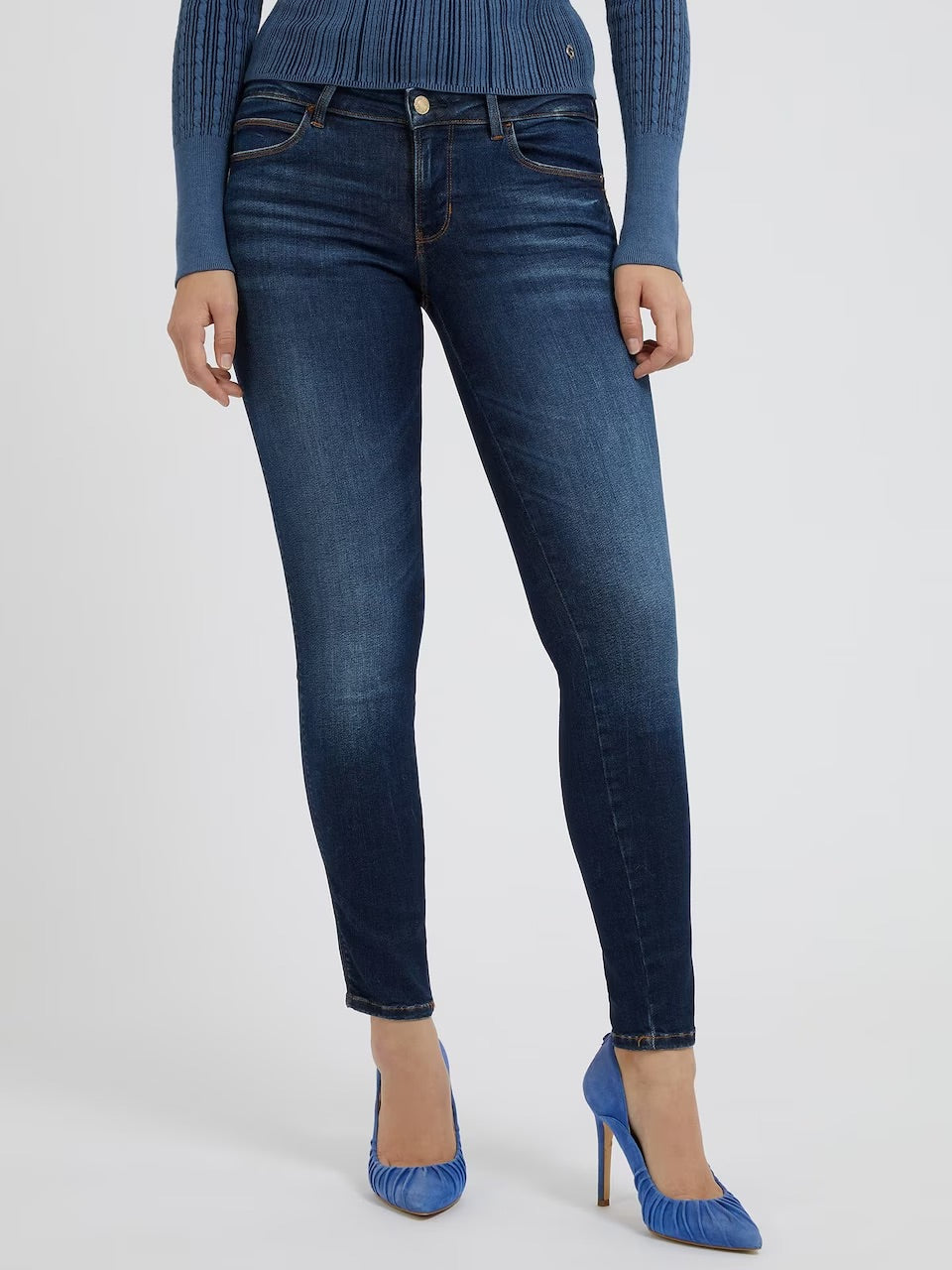 Guess Sexy Curve Stretch Skinny Jeans – Dark Blue