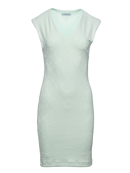 Guess Mint Green Textured Dress