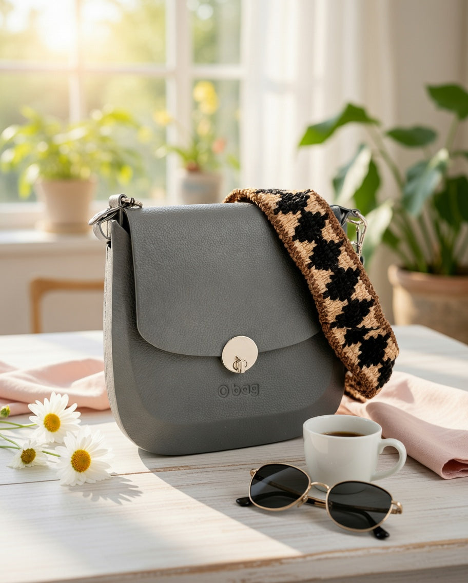 O bag Chase – Crossbody Bag with Houndstooth Strap