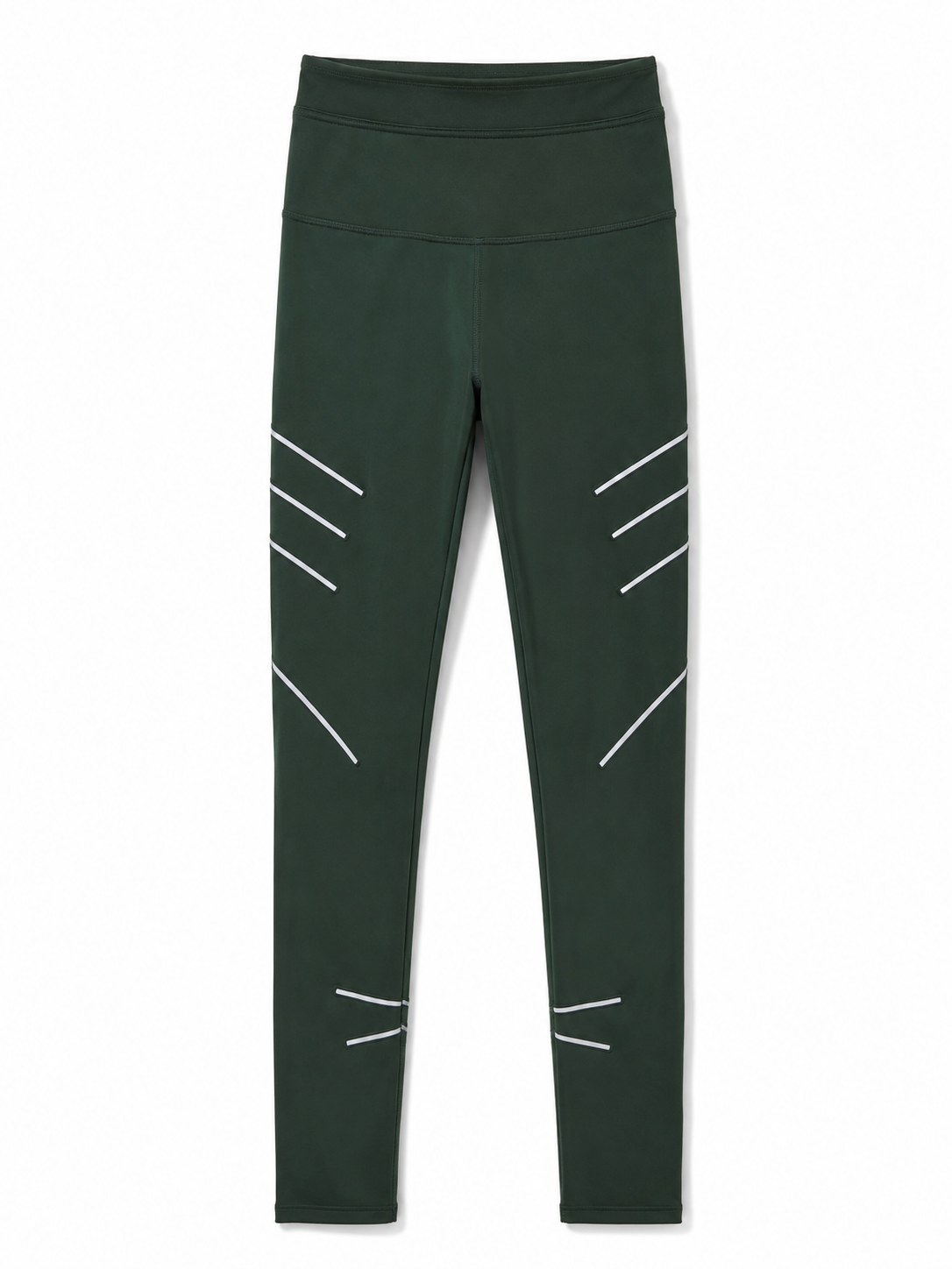Guess Dark Green High-Waist Sport Leggings – Reflective Detail | Women
