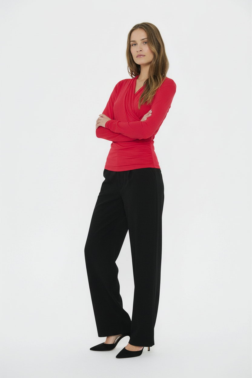 VIGGASZ WRAP Top Red - Lifestyle Elegant