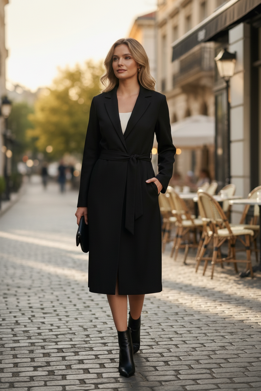 Guess Arianne Long Coat Dress – lifestyle photo