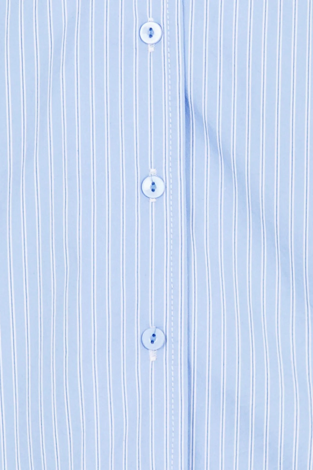 Neo Noir Brielle Stripe Light Blue Shirt – Ruffle Collar Smocked Cuffs | Women