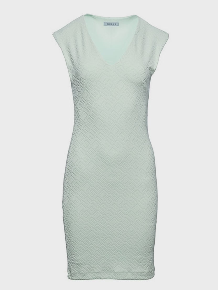Charger la vidéo : Guess Mint Green Textured Dress